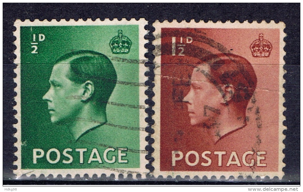 GB+ Großbritannien 1936 Mi 193 195 Edward VIII. - Used Stamps