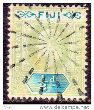 FIJI 1903 SG #104 ½d Used Wmk Crown CA - Fiji (...-1970)