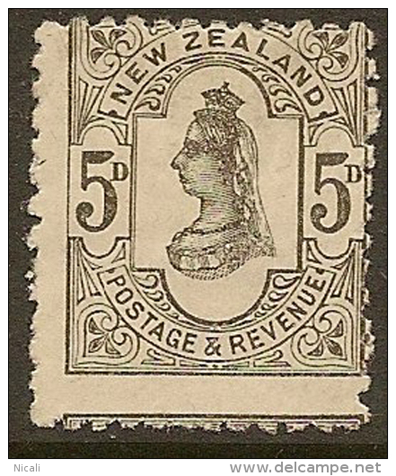 NZ 1882 5d Olive-black SSF SG 200 HM #NQ35 - Unused Stamps