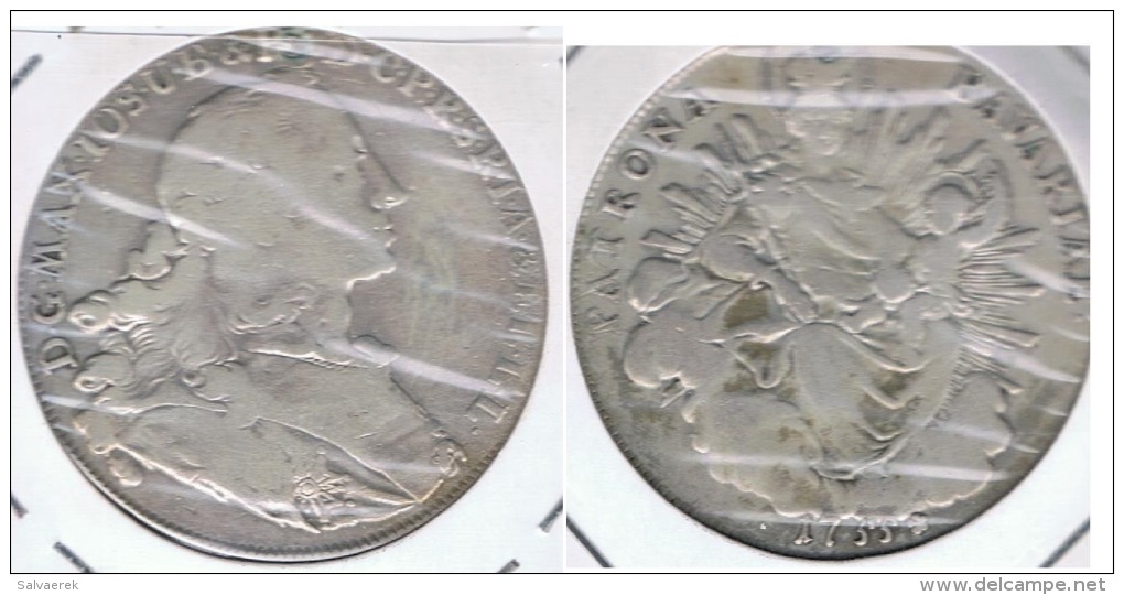 ALEMANIA BAVIERA TALER 1755 PLATA SILVER U2 - Taler Et Doppeltaler