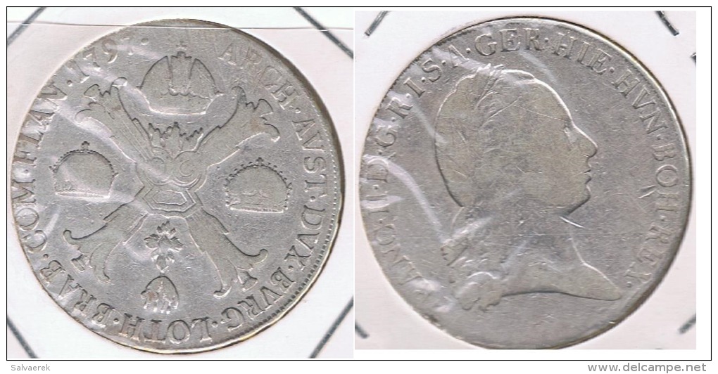 AUSTRIA TALER 1797 PLATA SILVER U - Austria