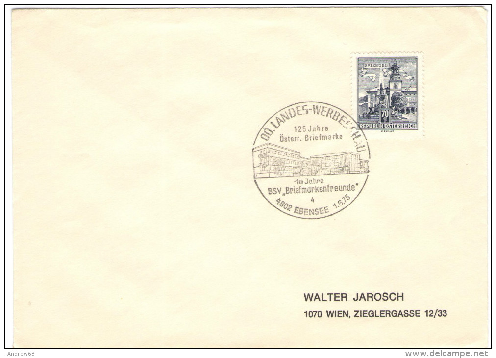 AUSTRIA - ÖSTERREICH - AUTRICHE - 1975 - Wien '75 - 125 Jahre Österreichische Briefmarke - 10 Jahre BSV Briefmarkenfr... - Franking Machines (EMA)