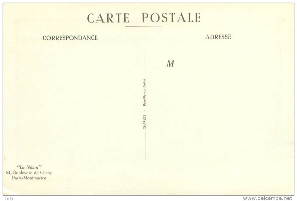 CPM - 75 - PARIS - Cabaret Du "Néant" - 64, Boulevard De Clichy, Paris-Montmartre - Cafés, Hôtels, Restaurants