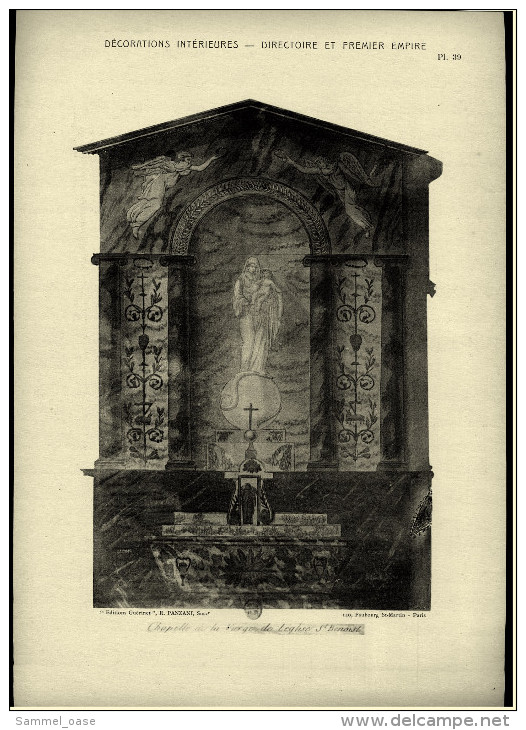 Ca. 1900/1910  - Decorations Interieures - Directoire Et Premier Empire - Baukunst Architektur Ornamente - Architectuur