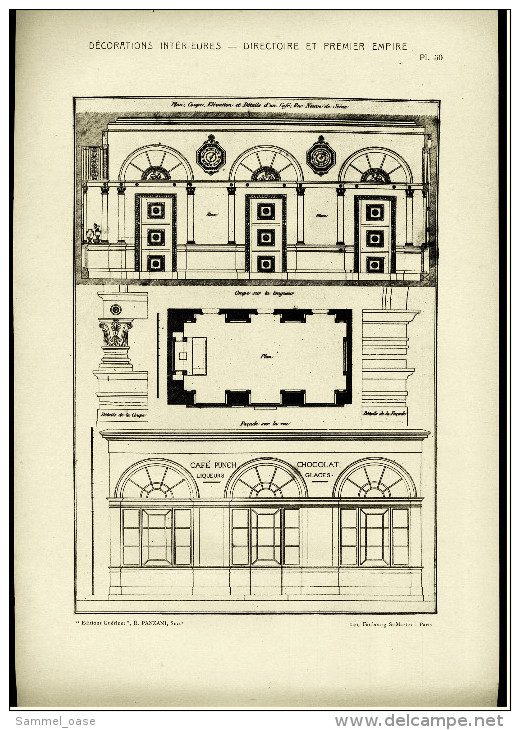 Ca. 1900/1910  - Decorations Interieures - Directoire Et Premier Empire - Baukunst Architektur Ornamente - Architektur