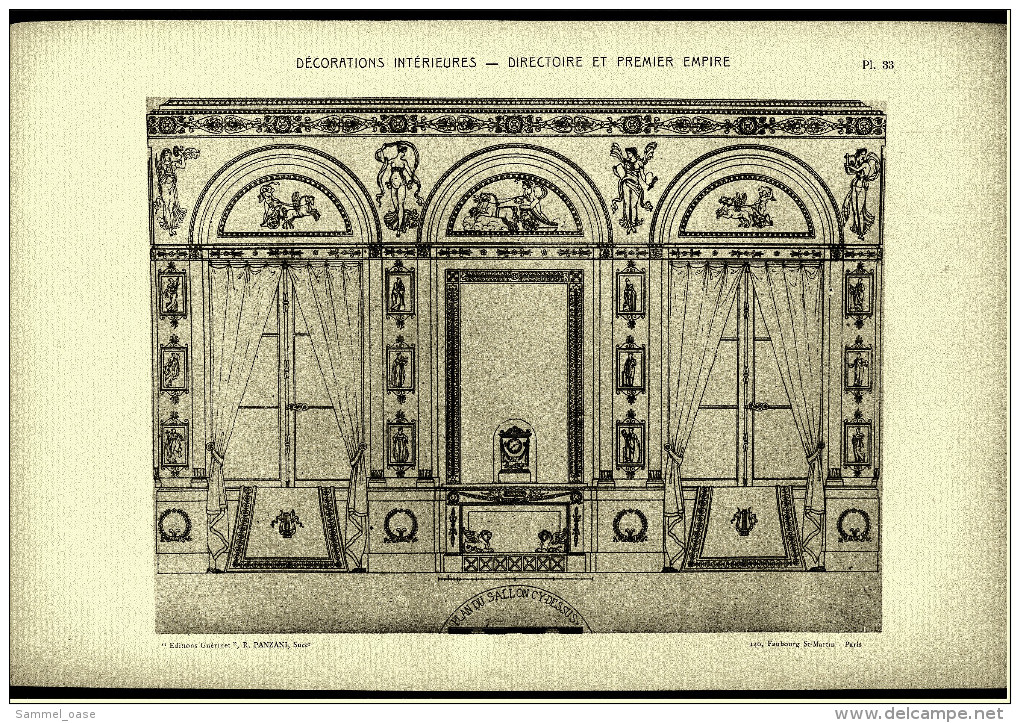 Ca. 1900/1910  - Decorations Interieures - Directoire Et Premier Empire - Baukunst Architektur Ornamente - Architektur