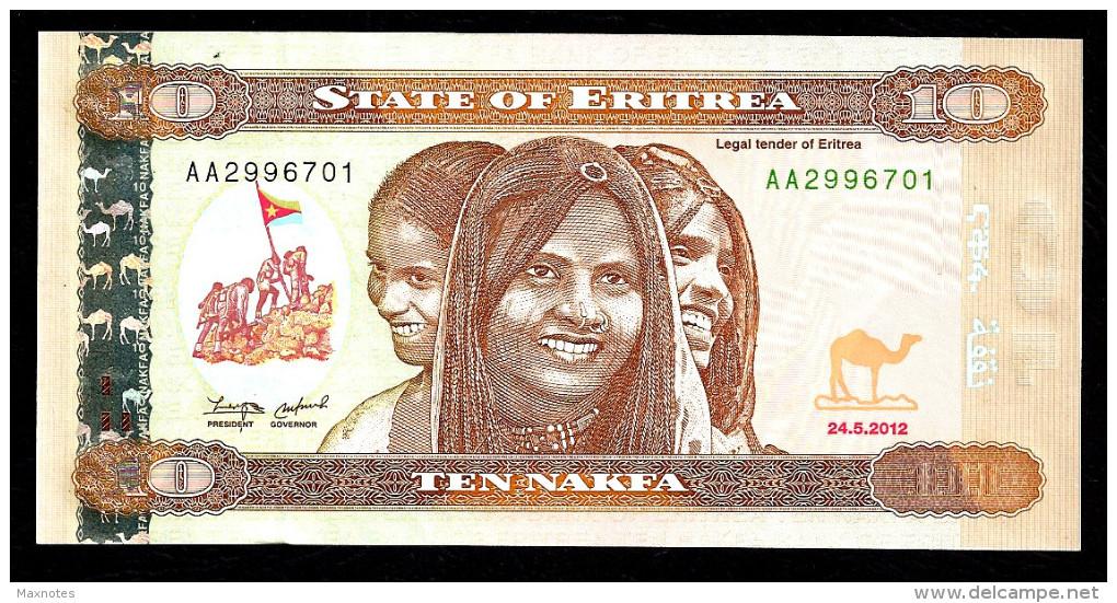 ERITREA : 10  Nafka - 2012 - UNC - Erythrée