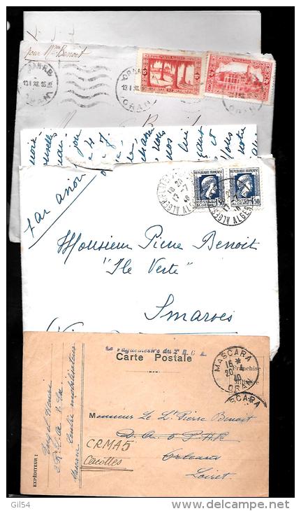 Collection De 30 Lettres ( Lac) D´algérie Pour La France Entre 1940 Et 1961, Extrait D´une Achive De Poitiers - Malc70 - Collections, Lots & Séries