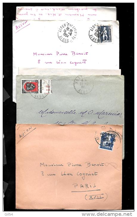 collection de 30 lettres ( lac) d´algérie pour la france entre 1940 et 1961, extrait d´une achive de Poitiers - malc70