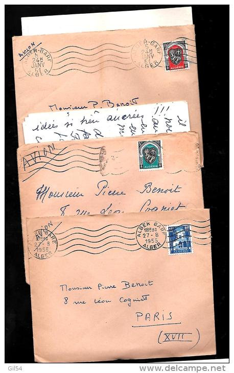 collection de 30 lettres ( lac) d´algérie pour la france entre 1940 et 1961, extrait d´une achive de Poitiers - malc70