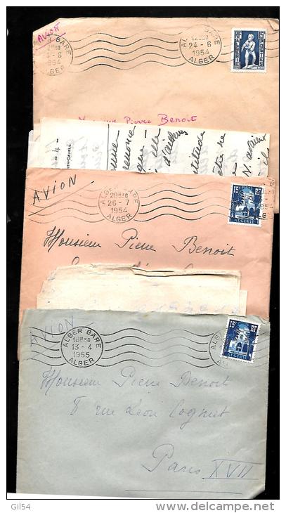 collection de 30 lettres ( lac) d´algérie pour la france entre 1940 et 1961, extrait d´une achive de Poitiers - malc70