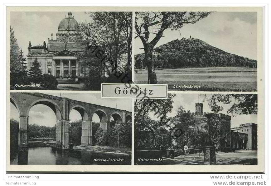 Görlitz 40er Jahre - Ruhmeshalle - Neisseviadukt - Goerlitz