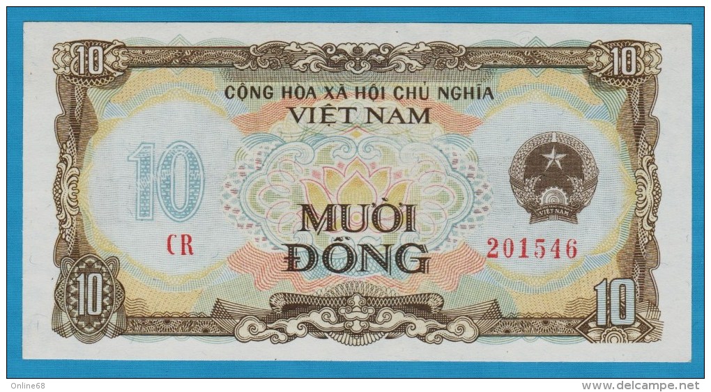 VIETNAM 10 DONG 1980 Serial# CR 201546   P# 86   Ho Chi Minh's House - Vietnam