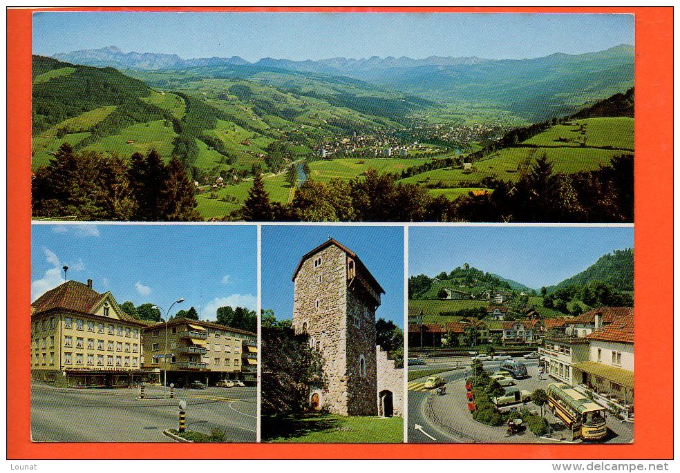 WATTWIL (SG) Im Toggenburg Mit Säntis, Churfirsten Und Burg Yberg (non écrite, Non Oblitérée) - Berg