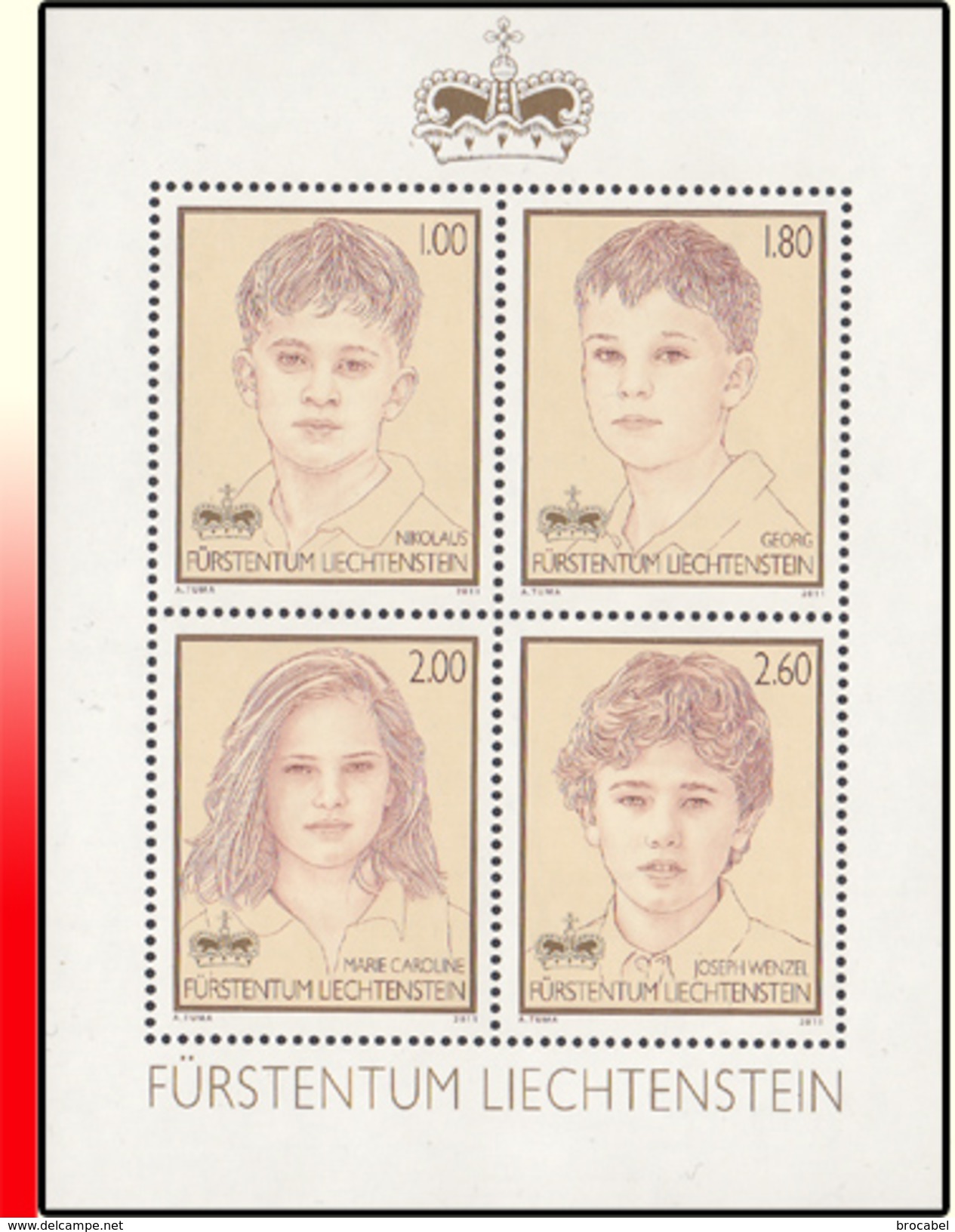 Liechtenstein BL 022**  Enfants Du Couple Princier  MNH - Ungebraucht