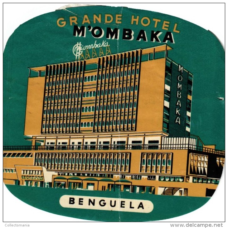 25 HOTEL Labels ANGOLA Luso Sarawak Gabela Luanda Benguela