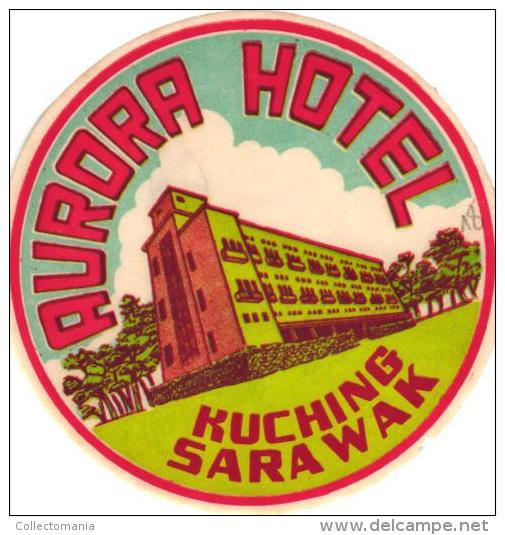 25 HOTEL Labels ANGOLA Luso Sarawak Gabela Luanda Benguela