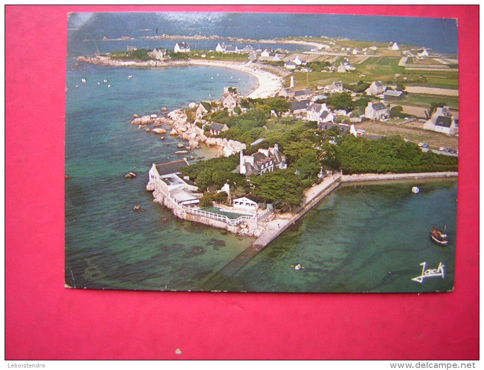 CPM 29  BRIGNOGAN PLAGE  LA POINTE DE L'HOTEL   VOYAGEE 1974  TIMBRE - Brignogan-Plage