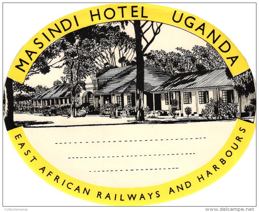 13 HOTEL Labels ZIMBABWE Bulawayo  NIGERIA UGANDA NAMPULA MOCANBIQUE MADAGASCAR TANGANYKA - Adesivi Di Alberghi