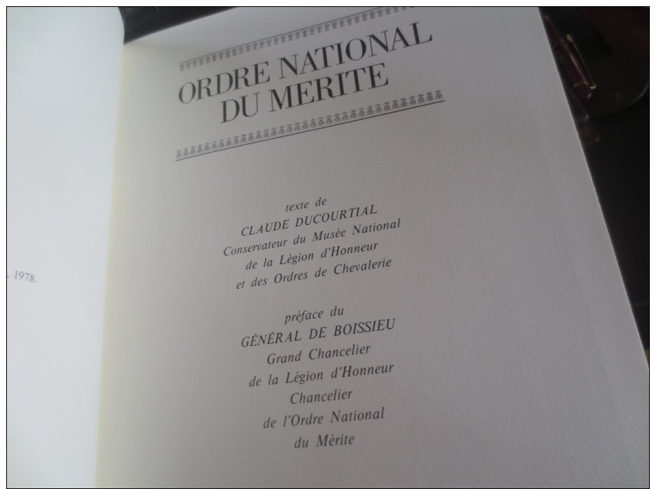 DUCOURTIAL Claude- 1978- Ordre National Du Mérite- TRES BON ETAT - Histoire