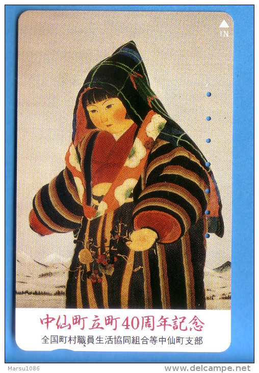 Japan Japon Telefonkarte Phonecard -  Femme Women Frau   Kultur - Culture