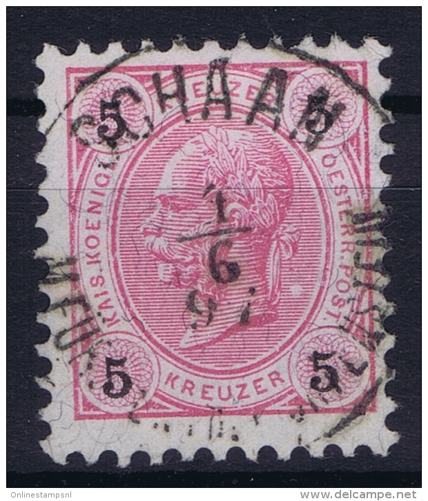 LIECHTENSTEIN: Austria Mi 53 With SCHAAN Cancel - ...-1912 Vorphilatelie