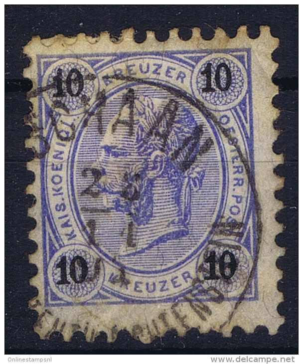 LIECHTENSTEIN: Austria Mi 54 With SCHAAN Cancel   Some Paper On Back - ...-1912 Préphilatélie