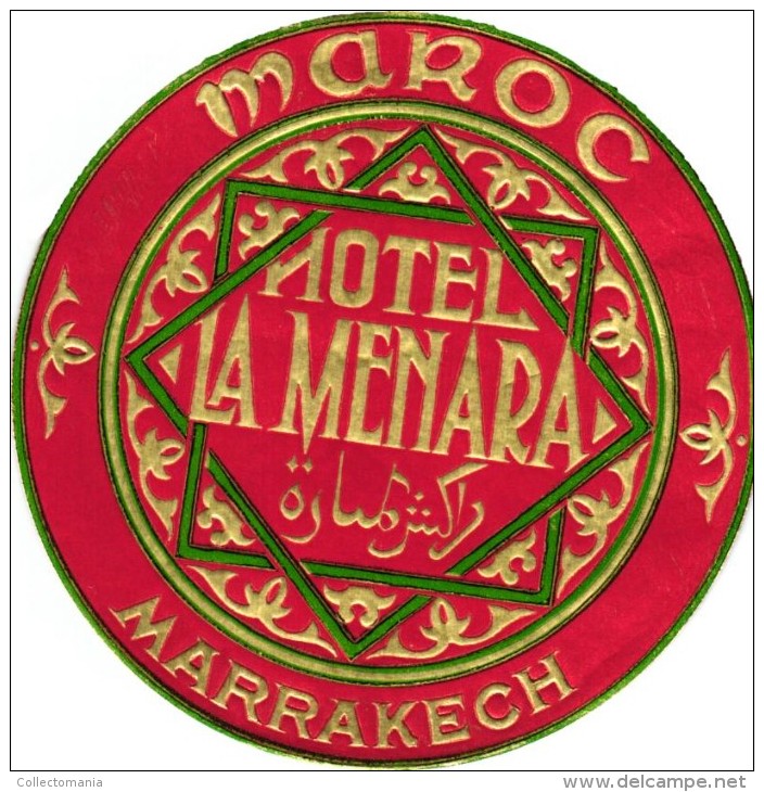 13 HOTEL Labels ALGERIE Philippeville Constantine Oran MOROCCO Casablanca Marrakech Tehran LIBANON