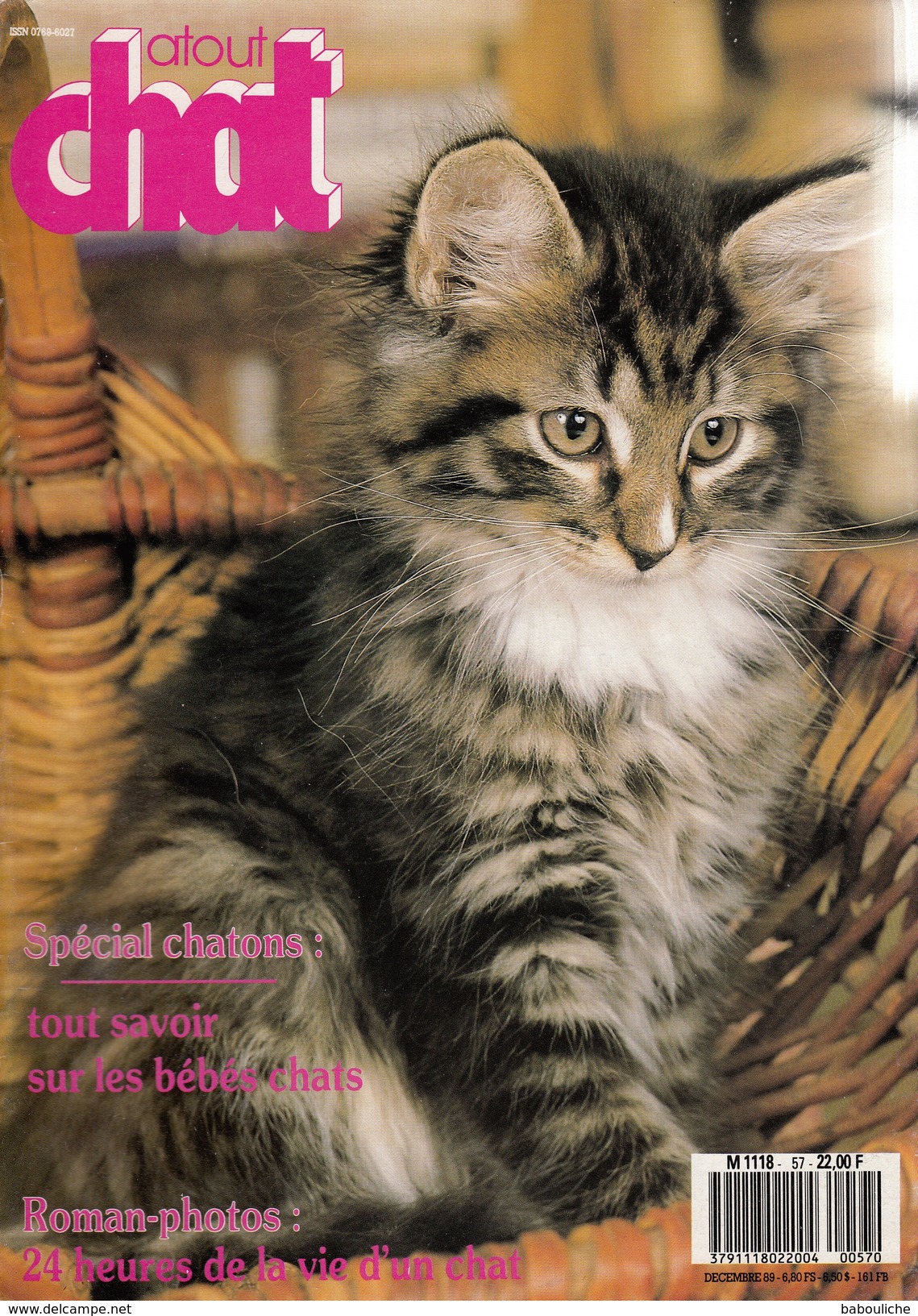 Atout Chat N°57 - 1989 - Spécial Chatons, Tarot Du Chat, Jacques Bodoin - Animaux