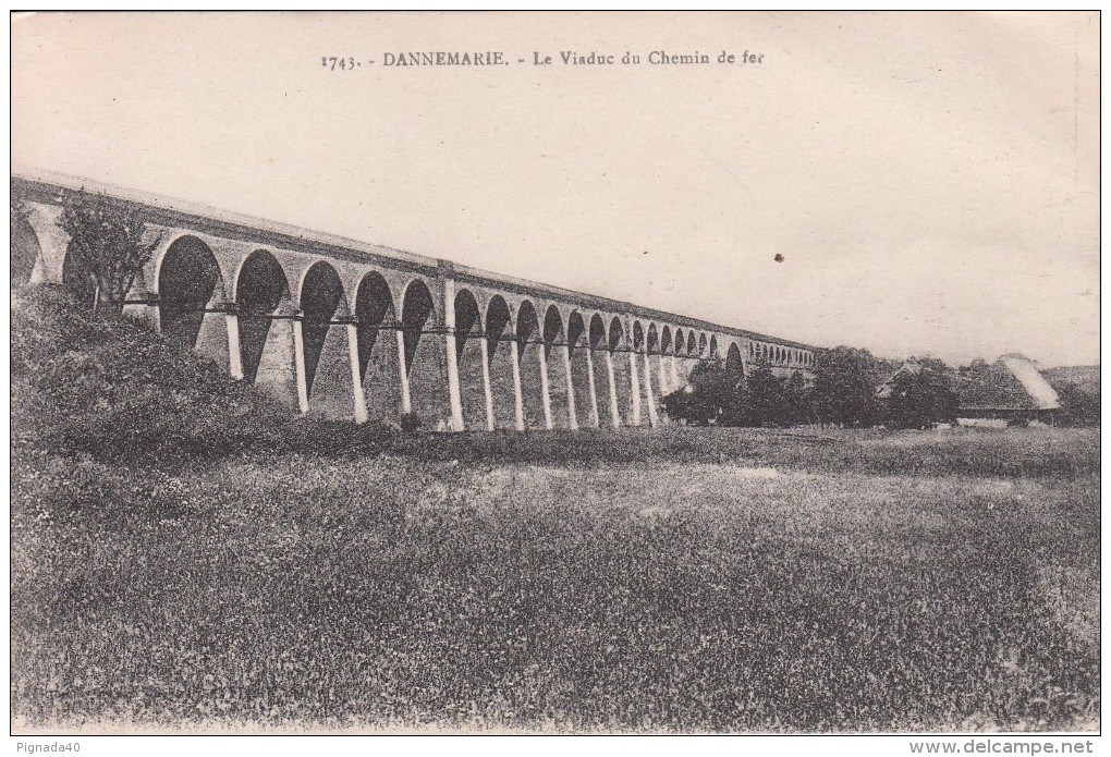 Cp , 68 , DANNEMARIE , Le Viaduc Du Chemin De Fer - Dannemarie