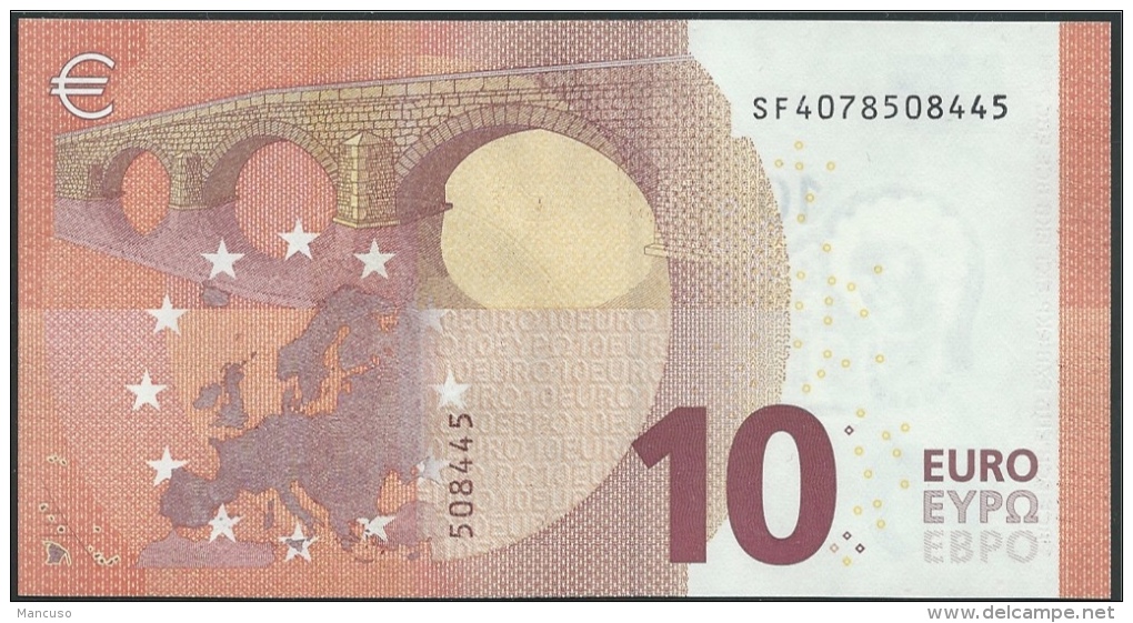 ITALIA  10 EURO  SF S004 D1   DRAGHI   UNC - 10 Euro