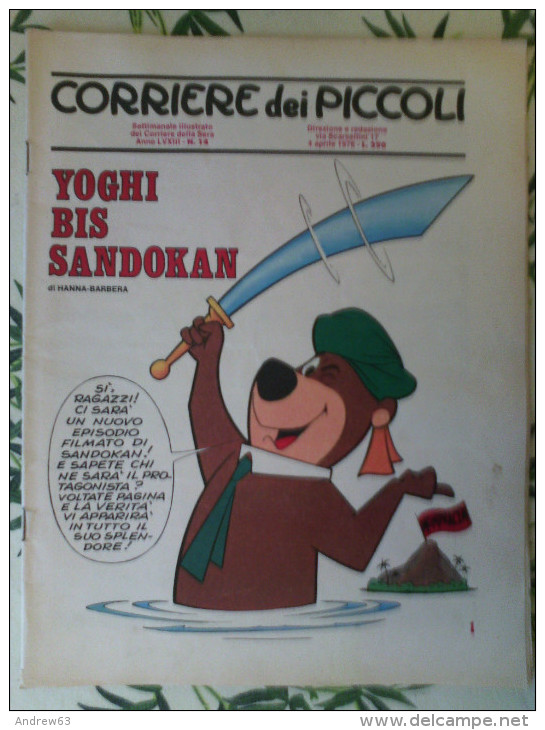 CORRIERE Dei PICCOLI - N. 14 Del 4 Aprile 1976 - Corriere Dei Piccoli