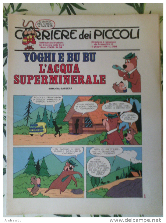 CORRIERE Dei PICCOLI - N. 24 Del 13 Giugno 1976 - Corriere Dei Piccoli