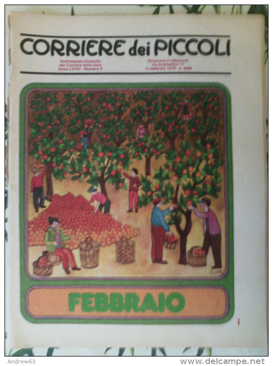 CORRIERE Dei PICCOLI - N. 7 Del 15 Febbraio 1976 - Corriere Dei Piccoli