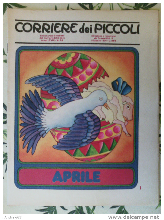 CORRIERE Dei PICCOLI - N. 16 Del 18 Aprile 1976 - Corriere Dei Piccoli