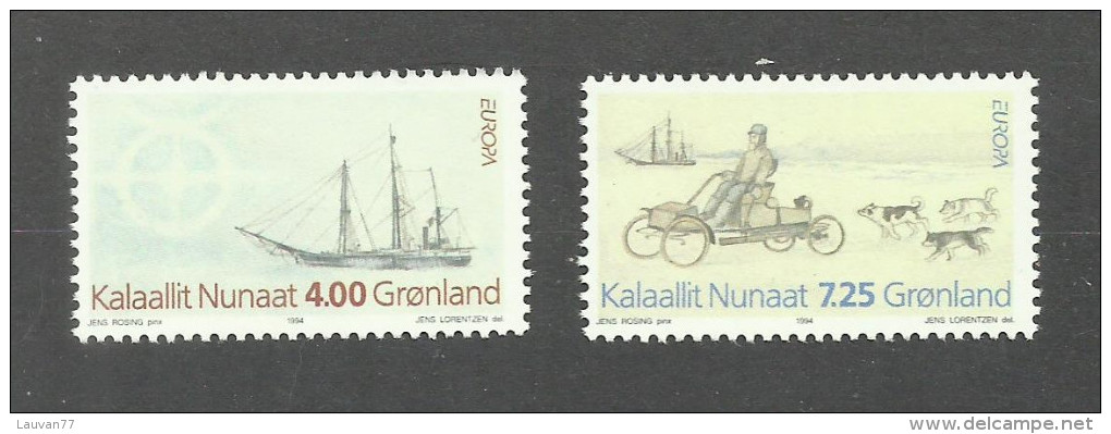 Groenland N°233, 234 Neufs** Cote 5.75 Euros - Neufs