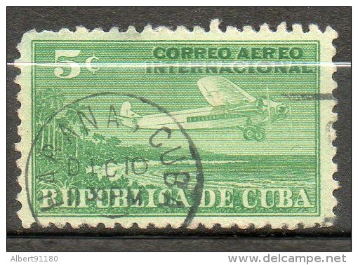 CUBA  P Aérienne 5c Vert 1931 N°4 - Poste Aérienne