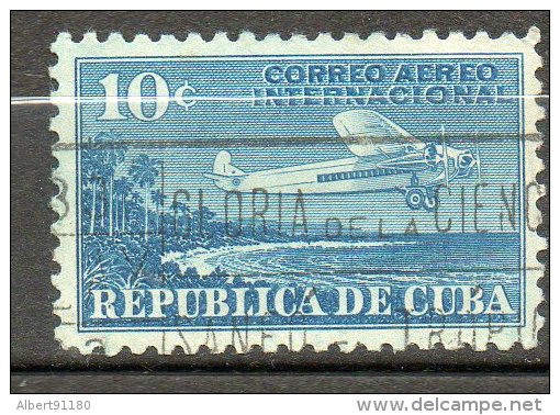 CUBA  P Aérienne 10c Bleu 1931 N°5 - Poste Aérienne