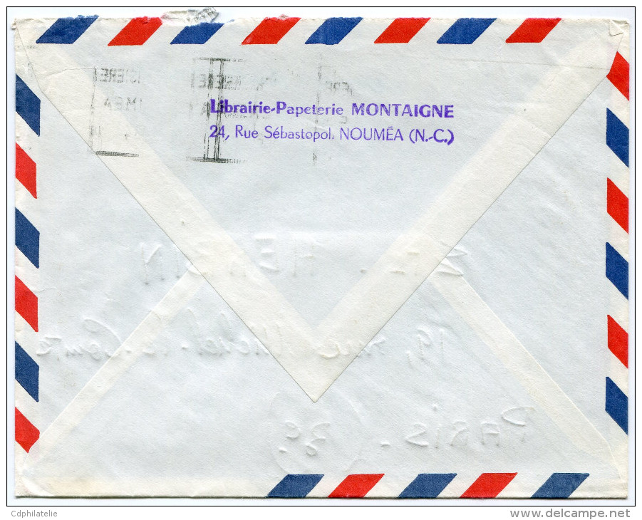 NOUVELLE-CALEDONIE LETTRE PAR AVION DEPART NOUMEA 25-4-1964 POUR LA FRANCE - Lettres & Documents