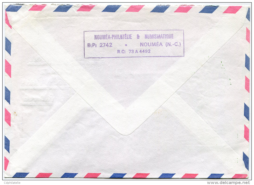 NOUVELLE-CALEDONIE LETTRE PAR AVION DEPART NOUMEA 3-8-1977 POUR LA FRANCE - Covers & Documents