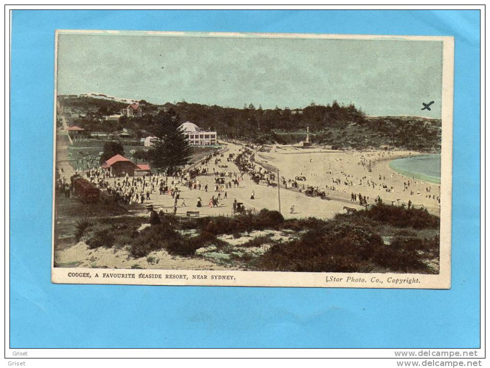 AUSTRALIE-COOGEE Favourite Seaside Resort Near SYDNEY -la Plage Animée-années 1900+10a Circulé Sous Enveloppe - Sydney