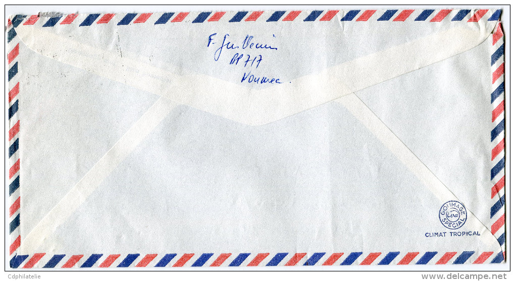 NOUVELLE-CALEDONIE LETTRE PAR AVION DEPART NOUMEA 8-10-1973 POUR LA FRANCE - Cartas & Documentos