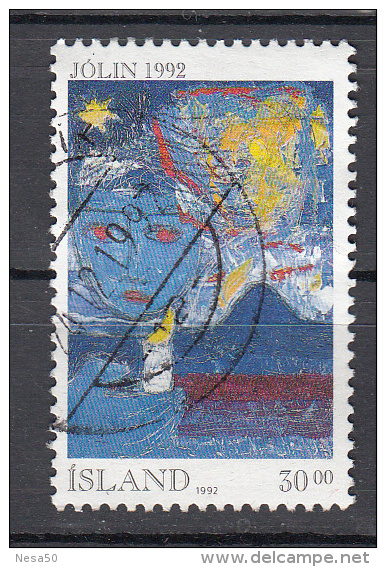 Iceland 1992 Mi Nr 774 Christmas - Usati