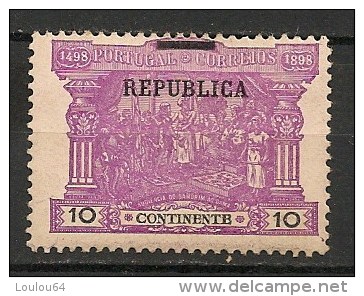 Timbres - Portugal - 1898 - 10 Reis - Republica - Continente - - Unused Stamps