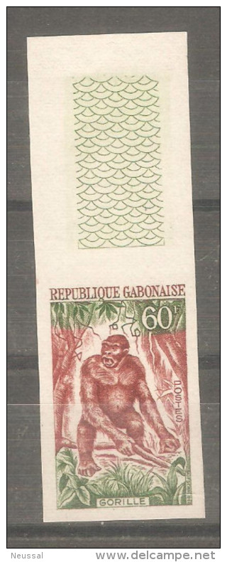 Sello Mono Sin Dentar  Gabon - Chimpanzees