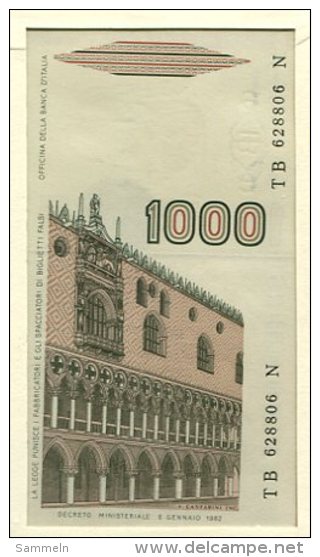 A136 - ITALIEN - Banknotenbrief Mit 1000 Lire Und Briefmarken-Block 1 FDC - Blocs-feuillets