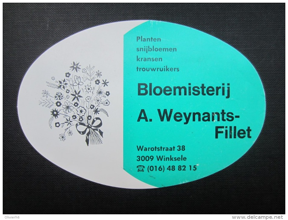 AUTOCOLLANT (M1527) WINKSELE (1 Vue) Bloemisterij A. Weynants-Fillet - Warotstraat - Planten, Snijbloemen, Kransen, Trou - Other & Unclassified