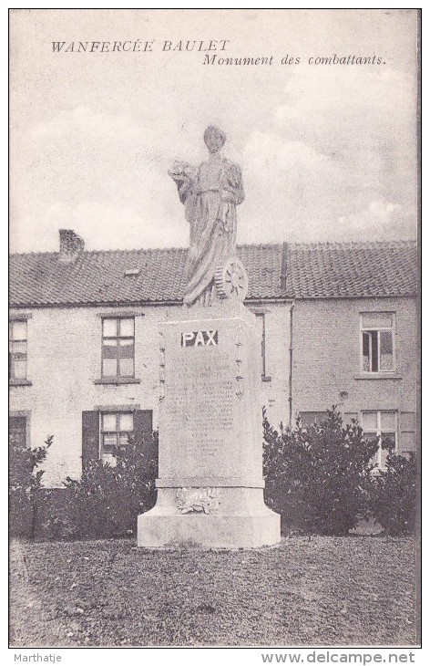 Wanfercée  Baulet - Monument Des Combattants - Fleurus