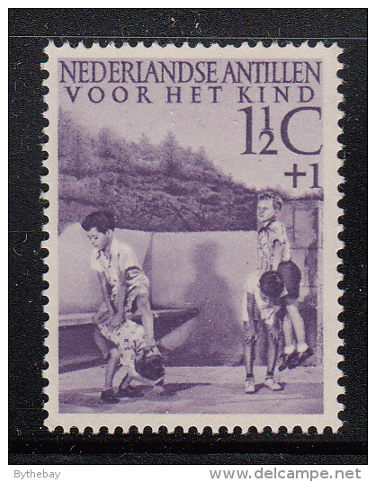 Netherlands Antilles MH Scott #B10 1 1/2c + 1c Leapfrog - Children At Play - Curazao, Antillas Holandesas, Aruba