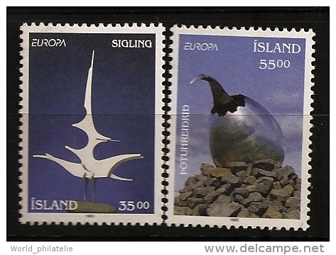 Islande Island 1993 N° 739 / 40 ** Europe, Art Contemporain, Navigation, Oeuf, Jet, Magnus Tomasson, Jon Gunnar Arnason - Unused Stamps